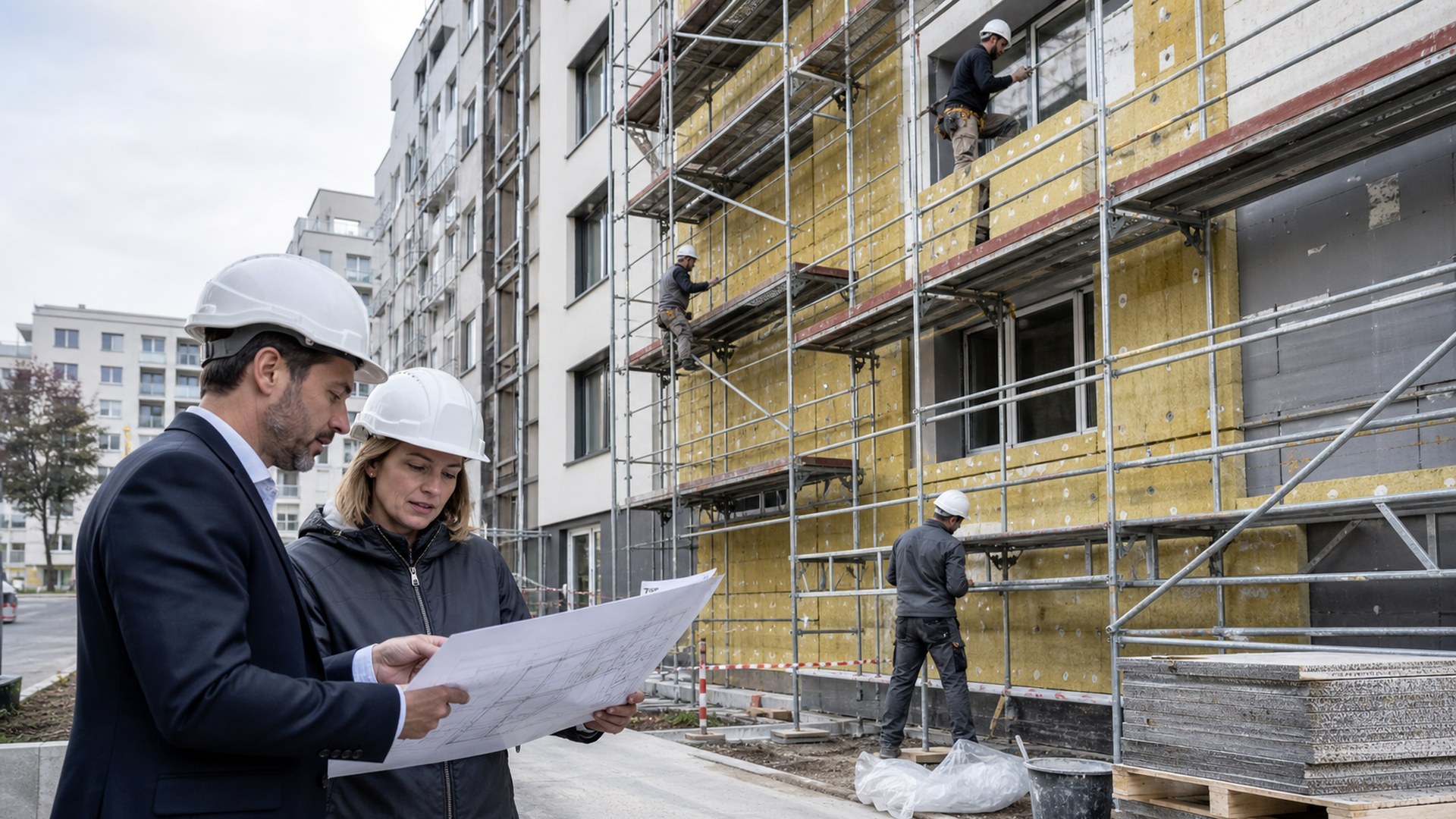Rénovation énergétique d'une façade d'immeuble par BATIRYM
